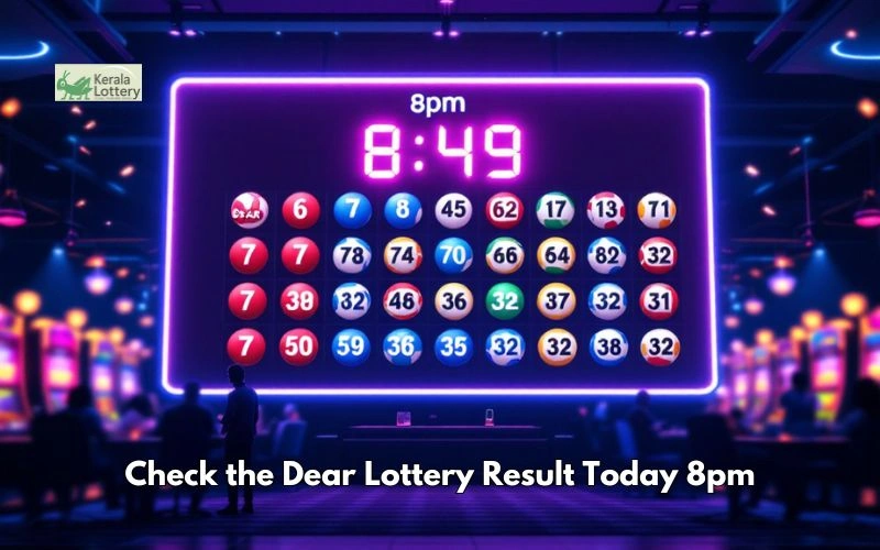 dear lottery result today 8pm